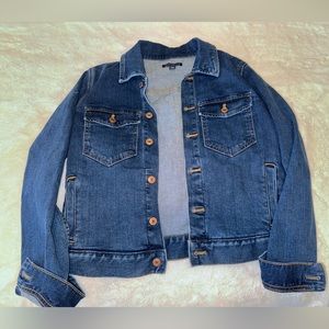 J Crew Mercantile dark blue denim jacket. Never worn! Selling due to fit/size.